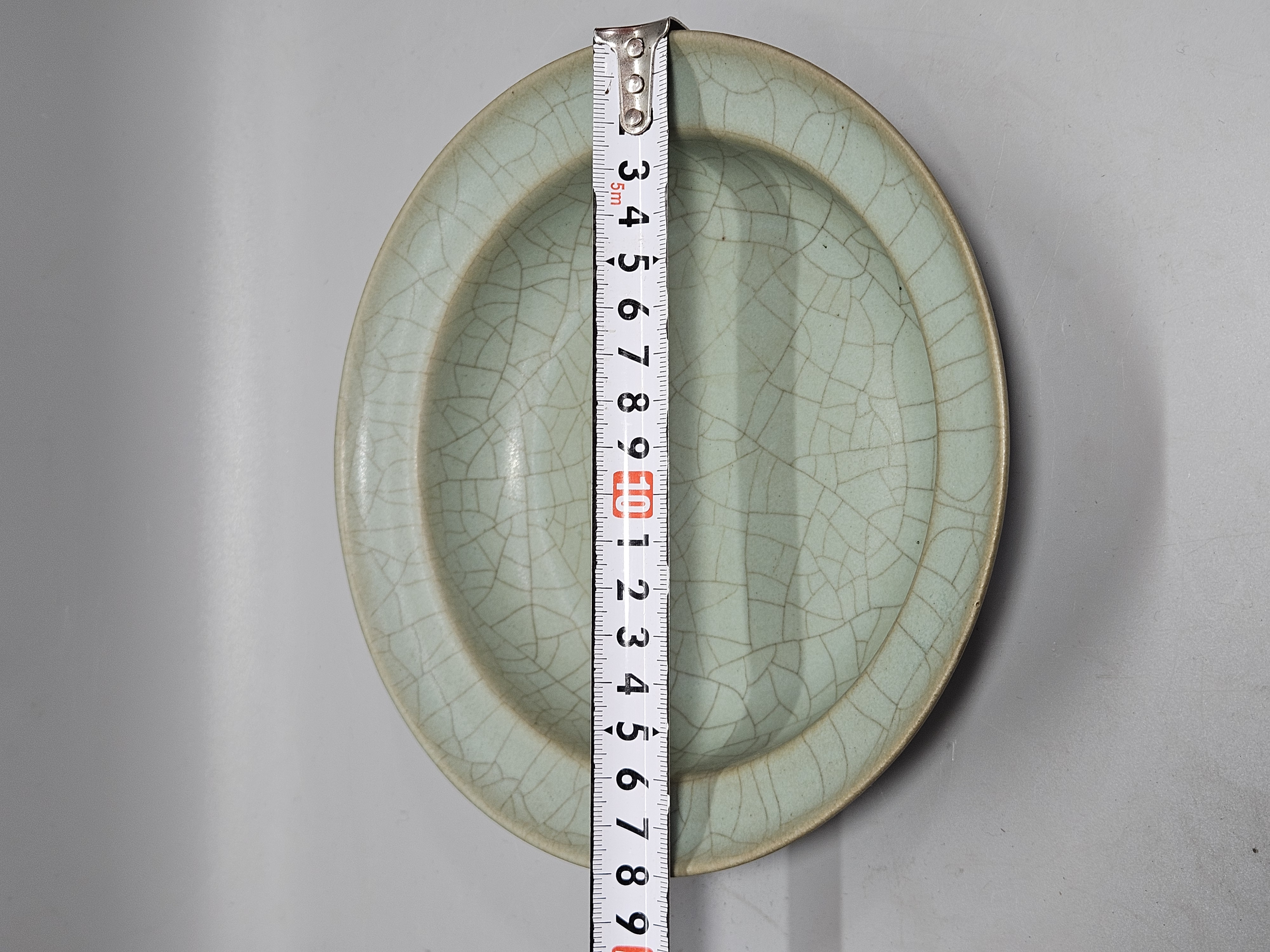 汝窑天青釉折沿盘洗#瓷器鉴赏# #瓷器# #瓷器收藏##汝窑# #古玩圈