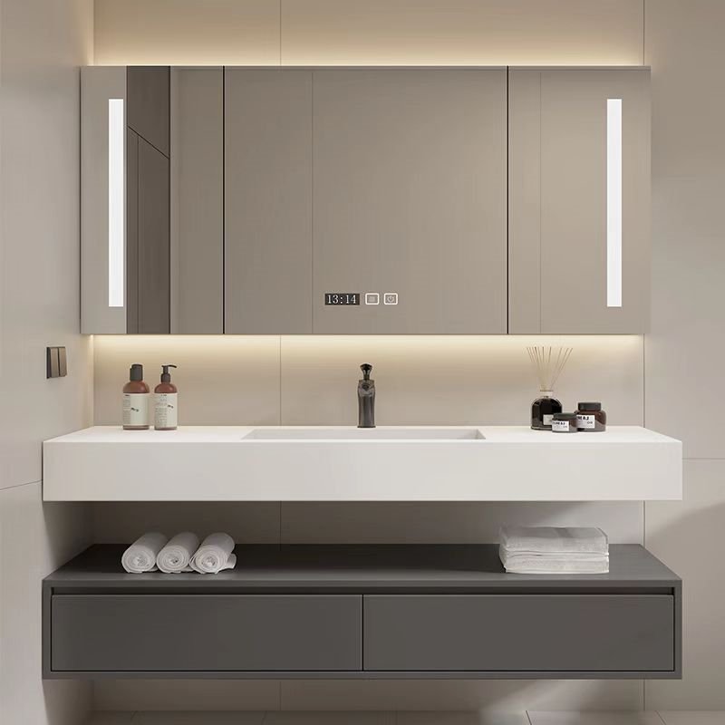 淮北鑫豪岩板浴室柜非标定制.