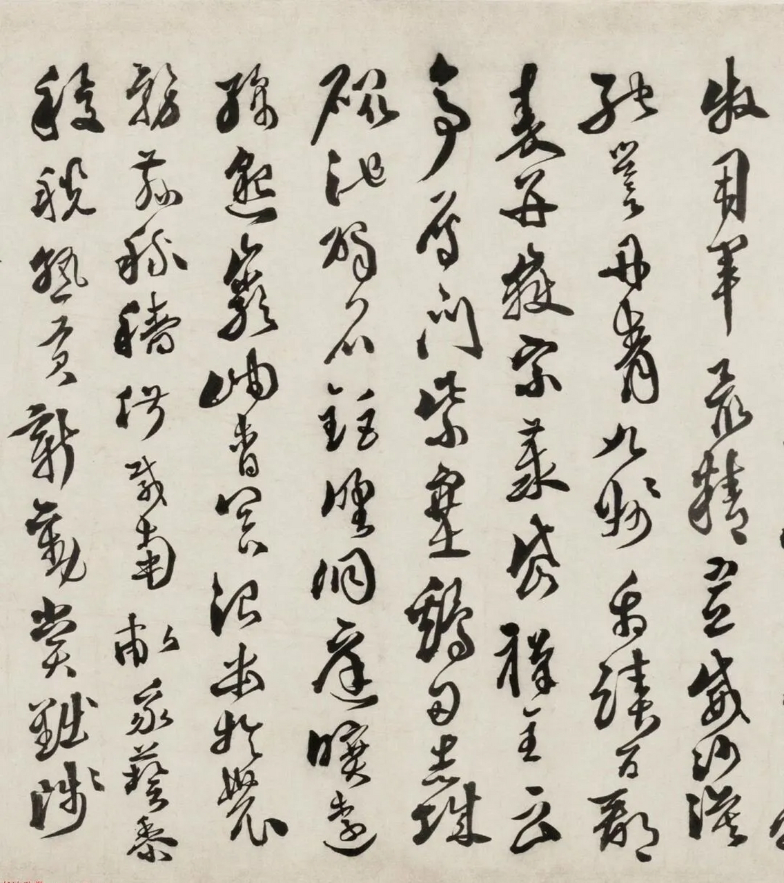 明代徐渭《草书千字文卷》(一),纸本,纵28.7厘米;横336厘米.