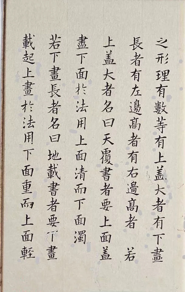 明代李淳《大字结构八十四法》