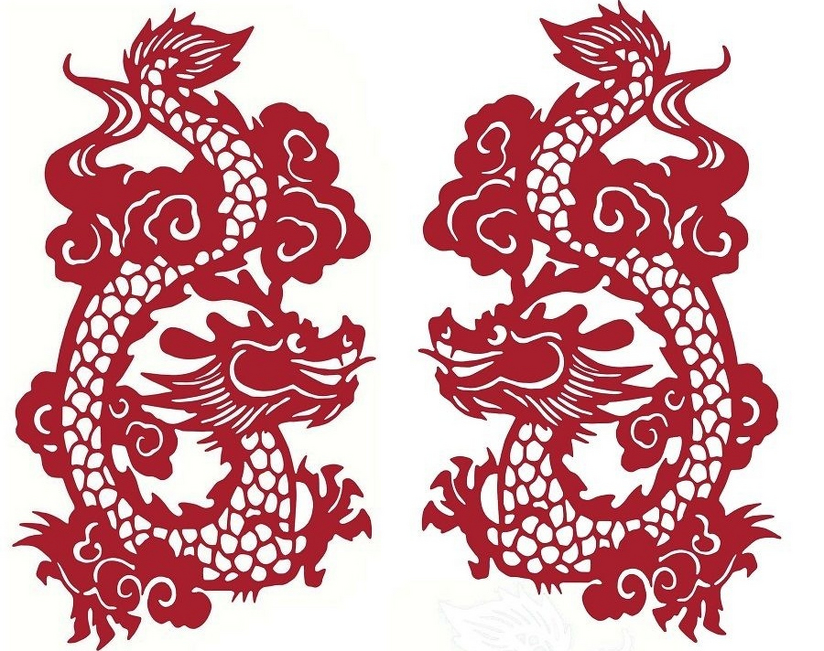 龙剪纸的图片,方便打印下来.#优质作者榜# #剪纸# #开始谋划我的2024
