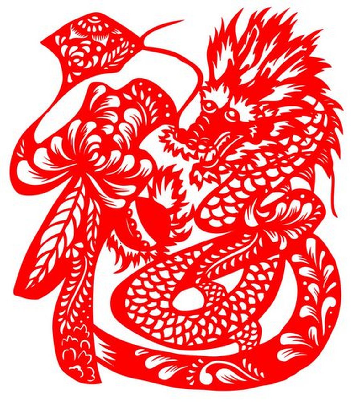 新年剪纸,窗花.龙年大吉#2024旅游指南