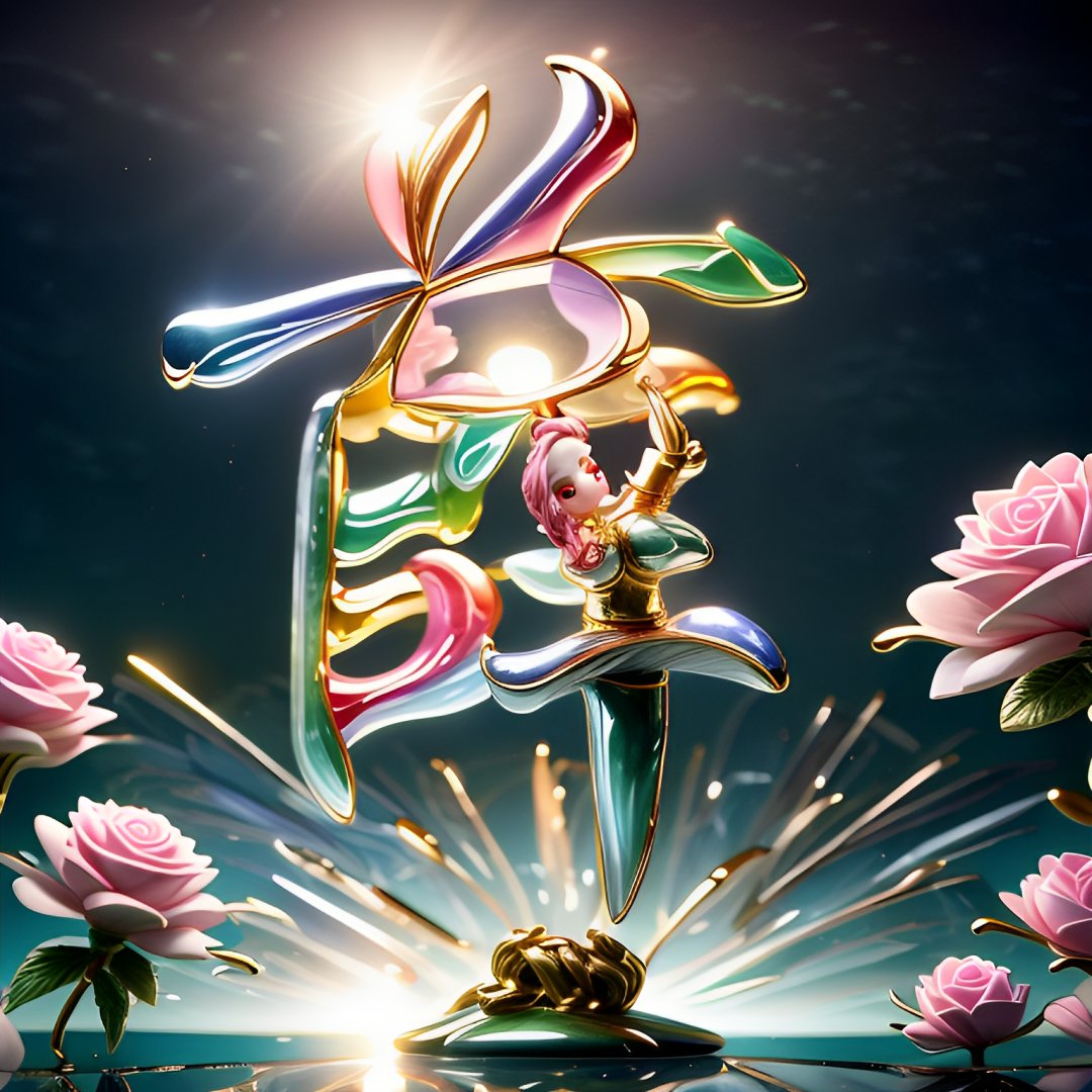 女性形象,长裙如波,荡漾着生命的韵律