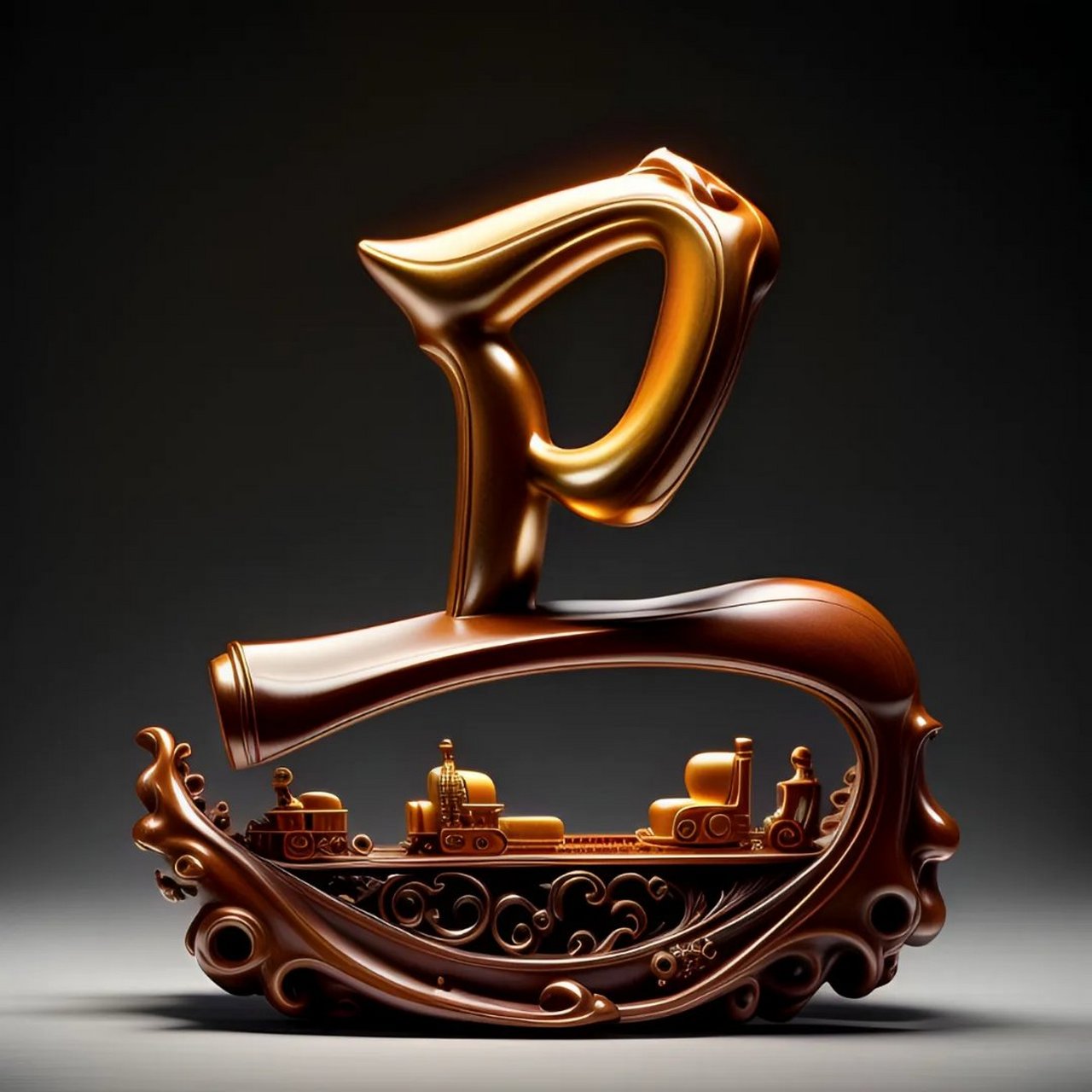 百家姓 ✨🎉 邂逅一笔一划间的艺术魅力,我被这金色的褚字深深