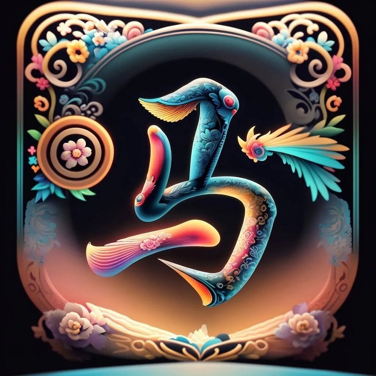 彩色姓氏头像1,彩色斑斓不一样的美,看一下有你的姓吗?