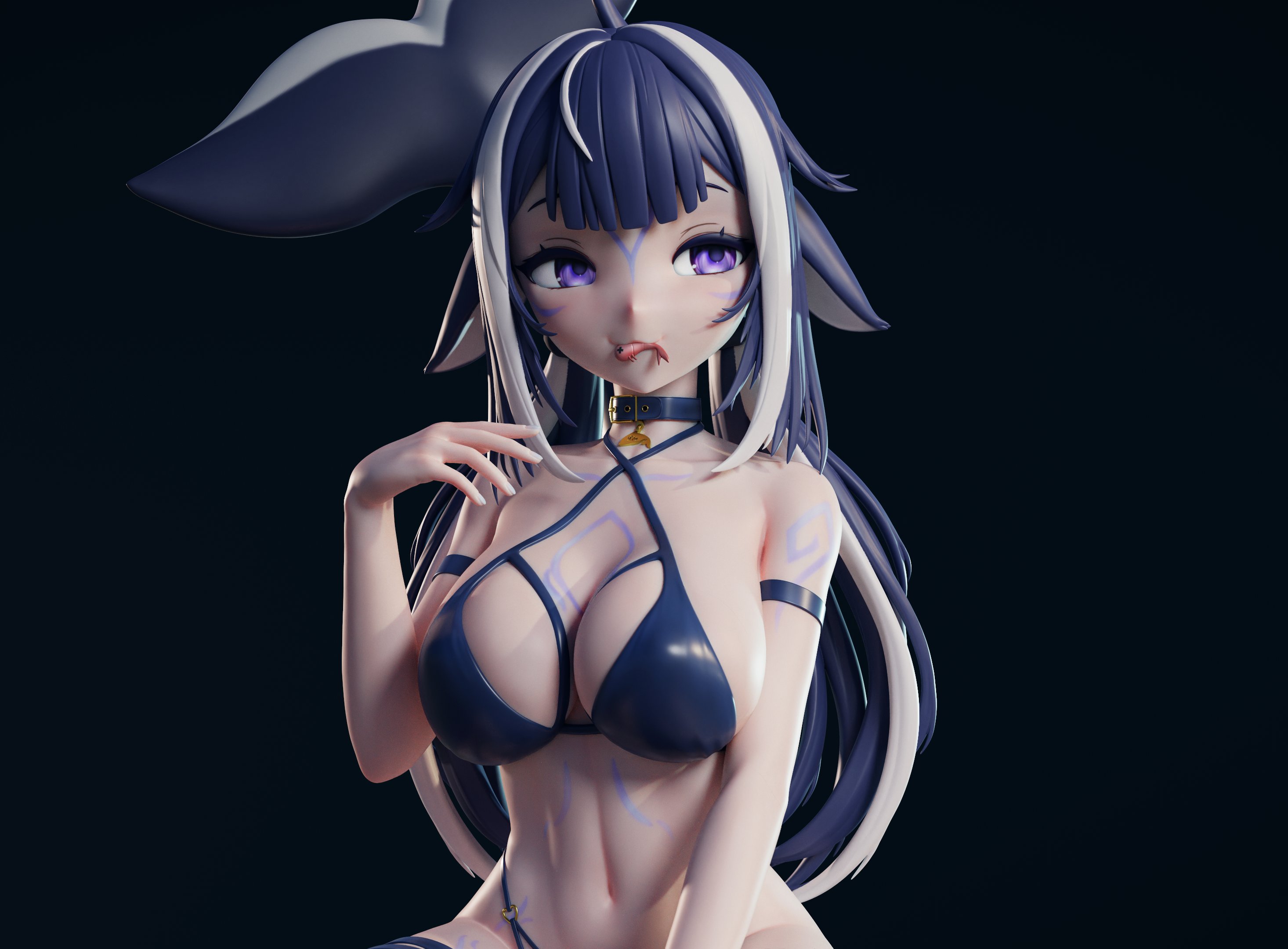 【shylily】夏莉莉的3d手办模型#二次元集结号# #虚拟偶像##二次元