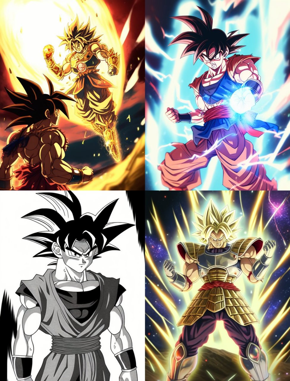 感觉自己要变身超级赛亚人了, 于是赶快就着灵感,ai绘图一番, 果然