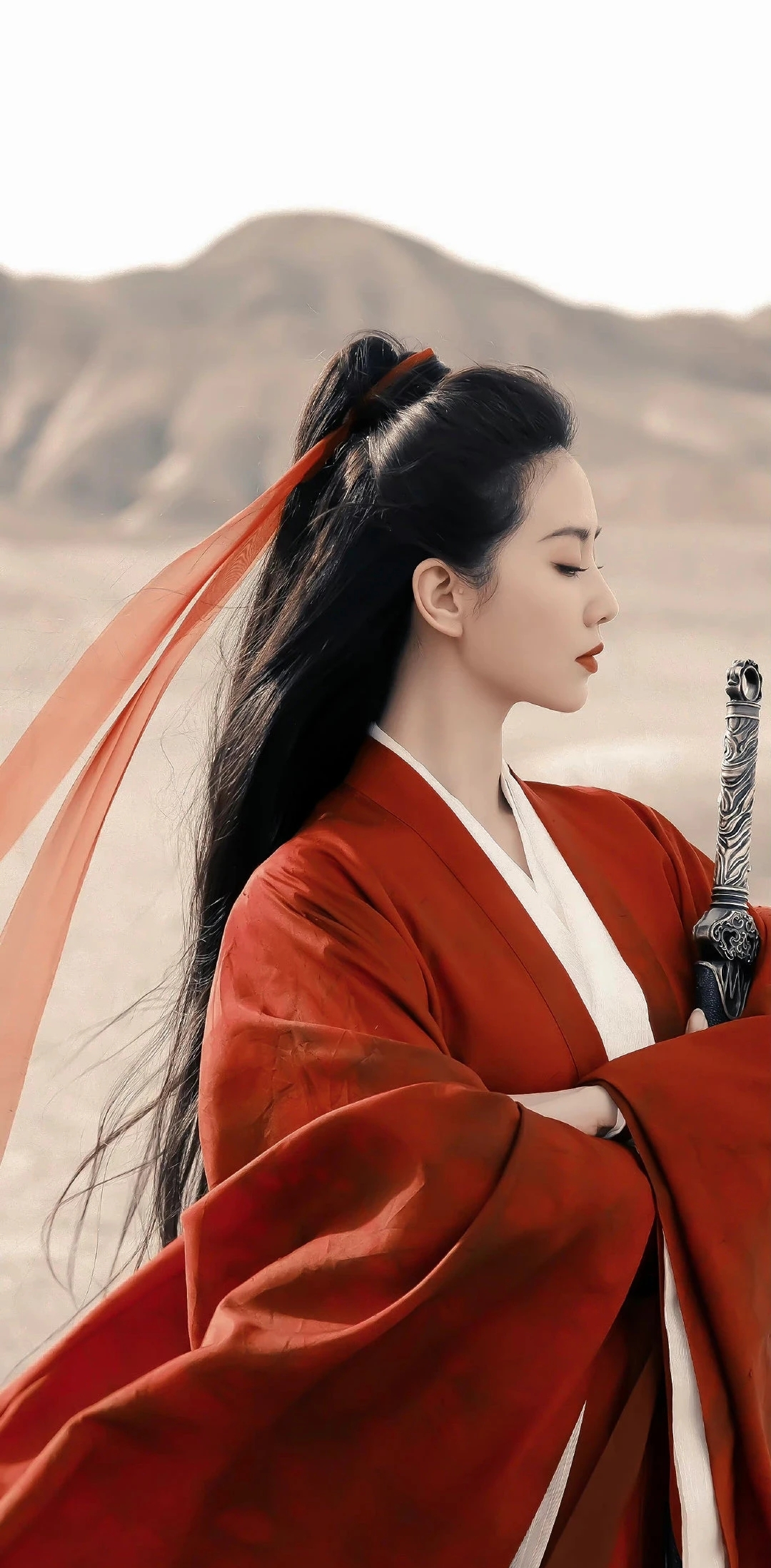 刘诗诗古装红衣造型太好看了吧!