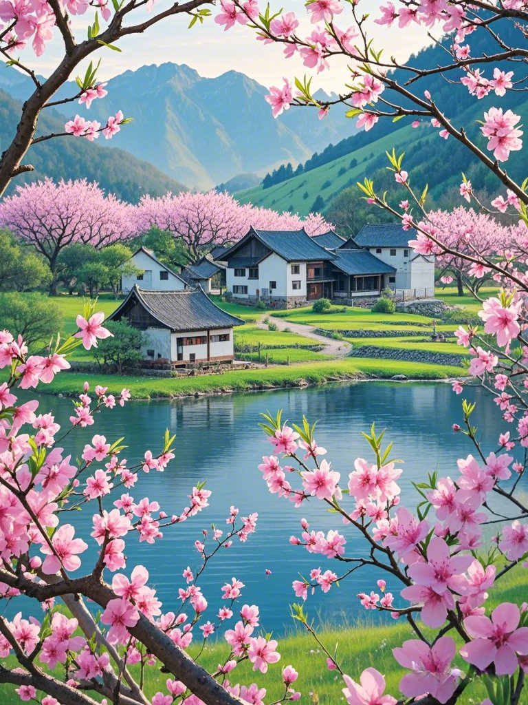 桃花盛开的地方