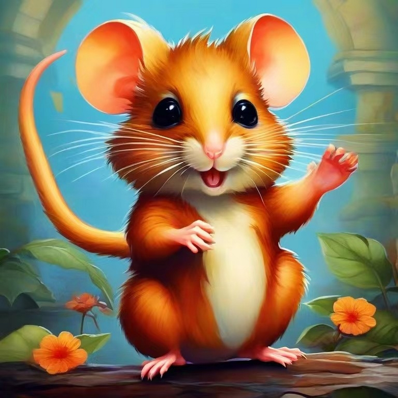 生肖鼠 子鼠,十二生肖之一,地支的第一位.