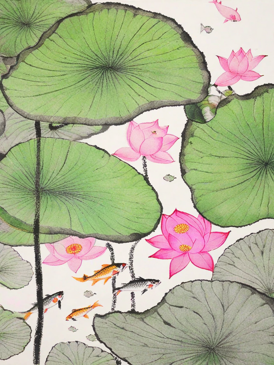 江南可采莲,莲叶何田田