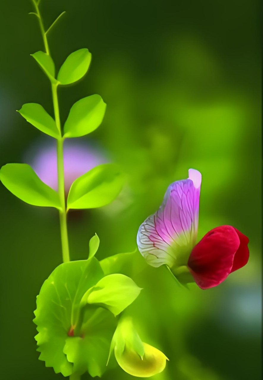 豌豆单性花图片