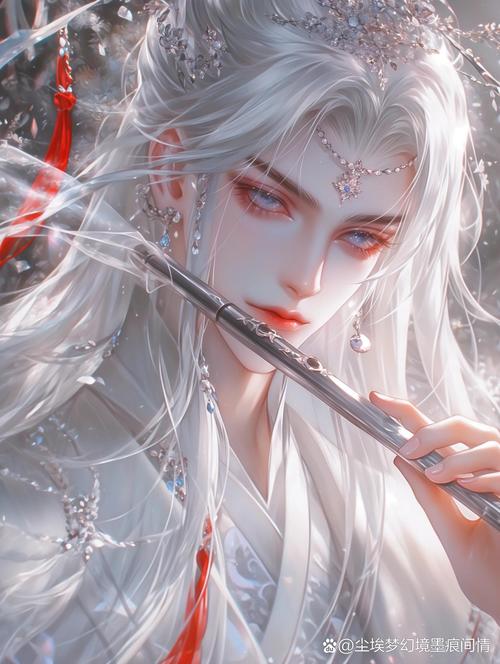 白发古风帅气少年!