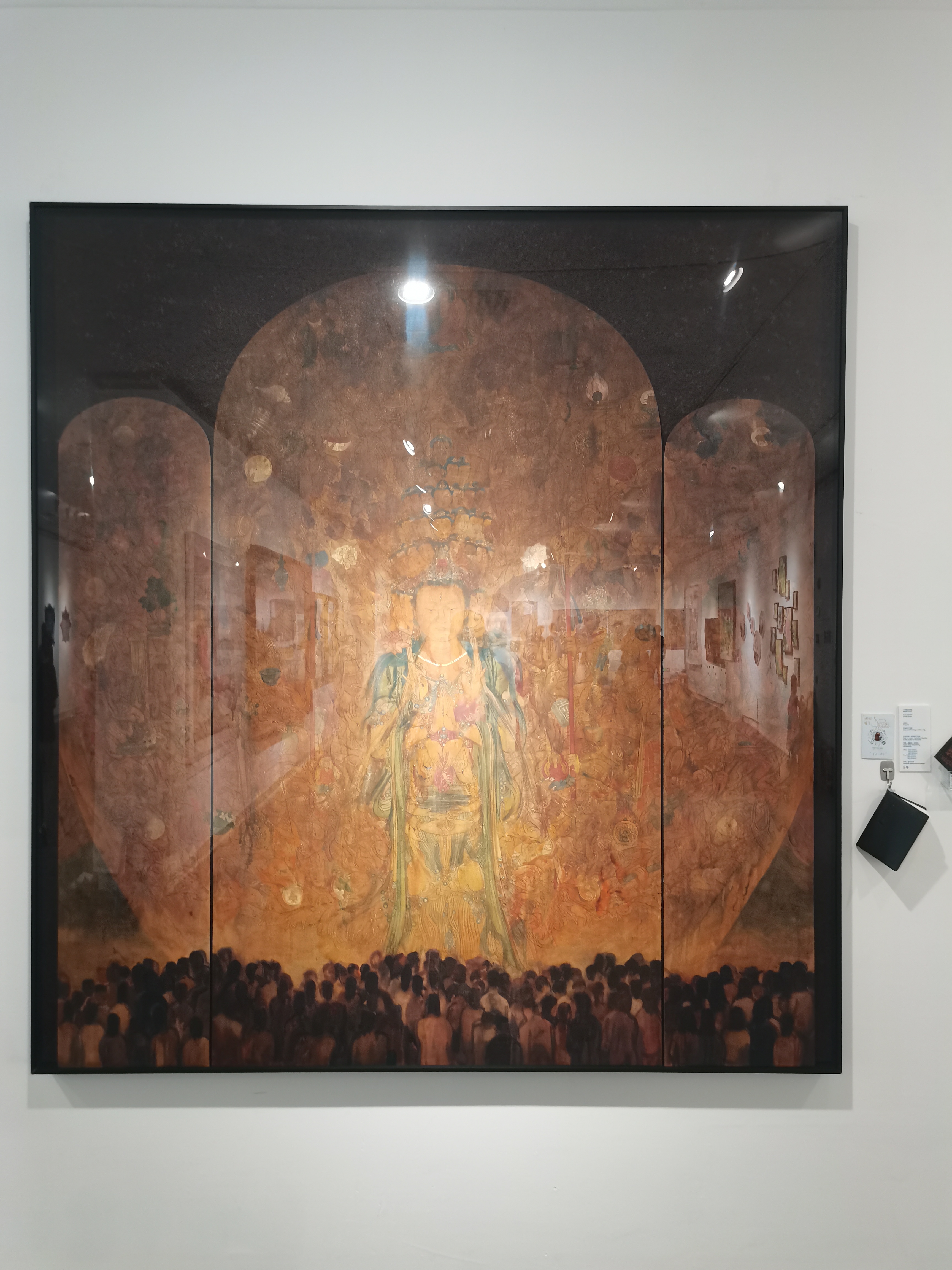 广州美术学院毕业展有水墨丶岩彩丶壁画丶水彩.