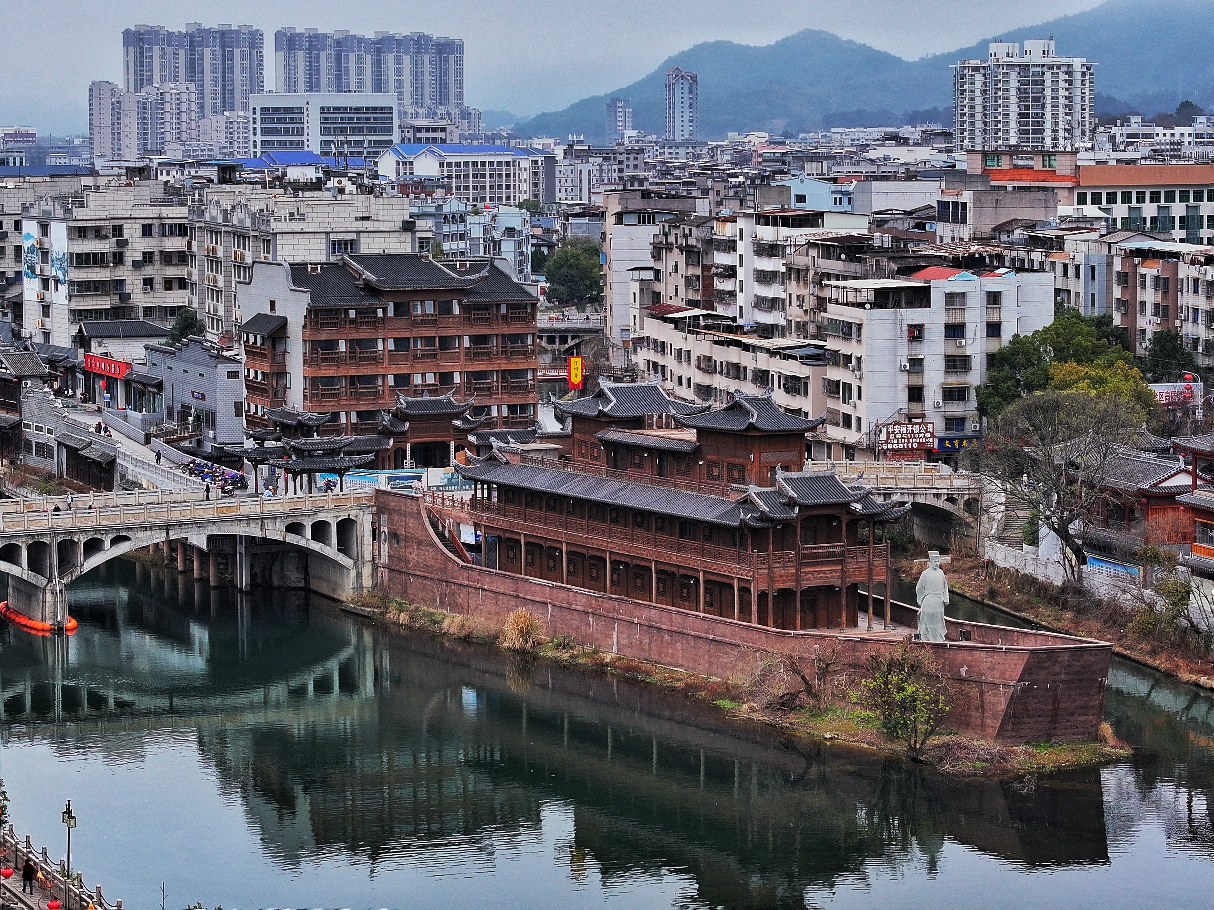 龙岩长汀古镇图片