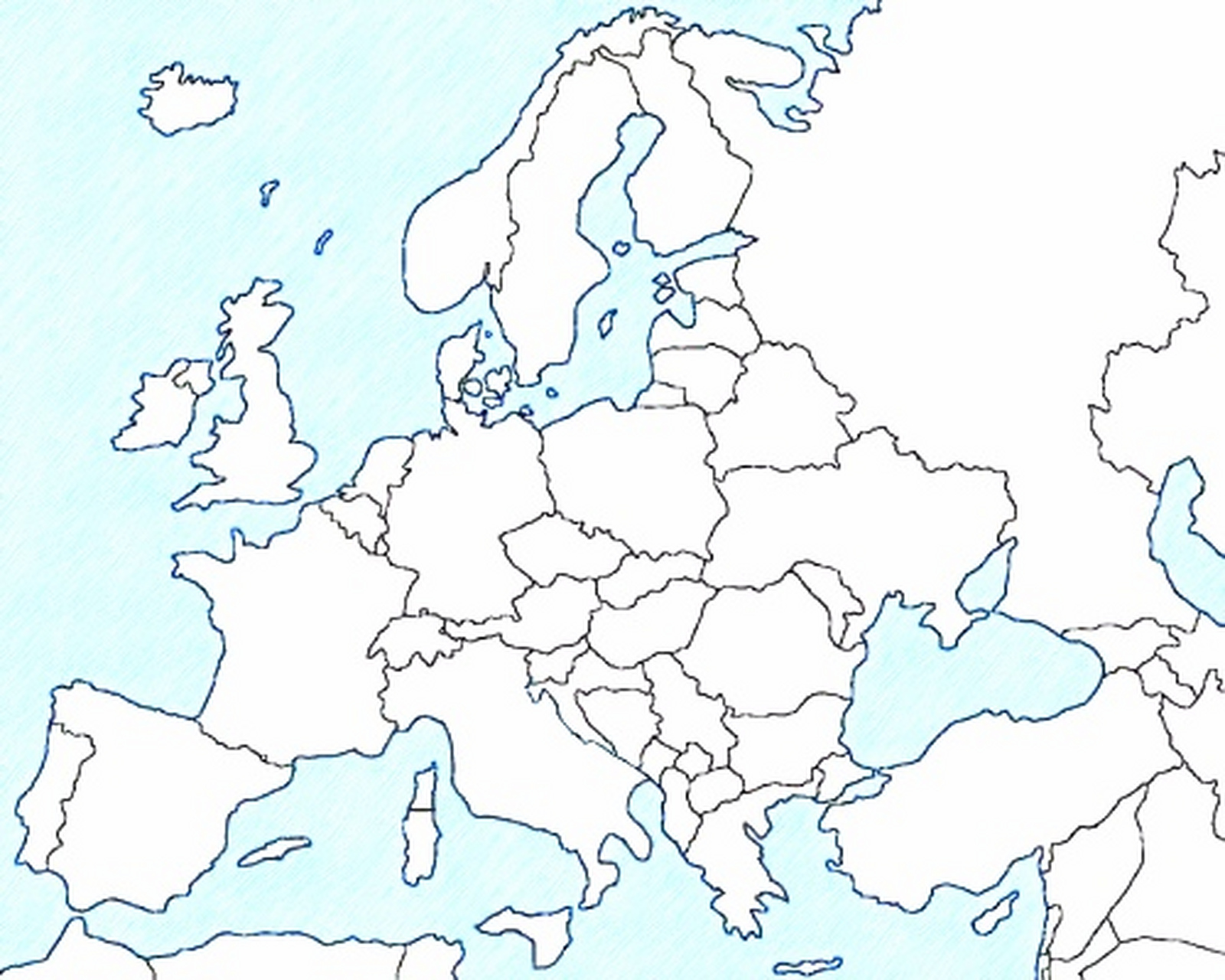 我画的欧洲地图 [偷笑]