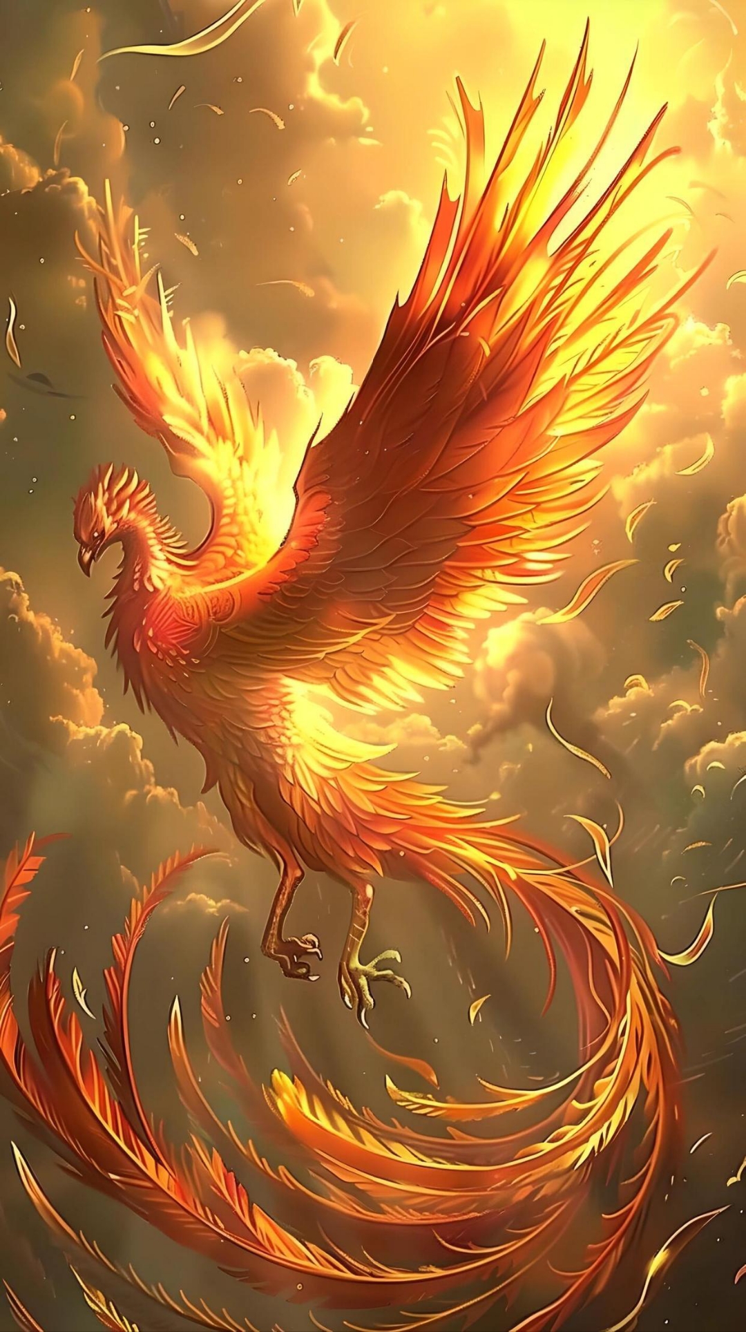 夕阳下的凤凰展翅飞翔,这不仅仅是一幅美丽的画,象征着好运连连.
