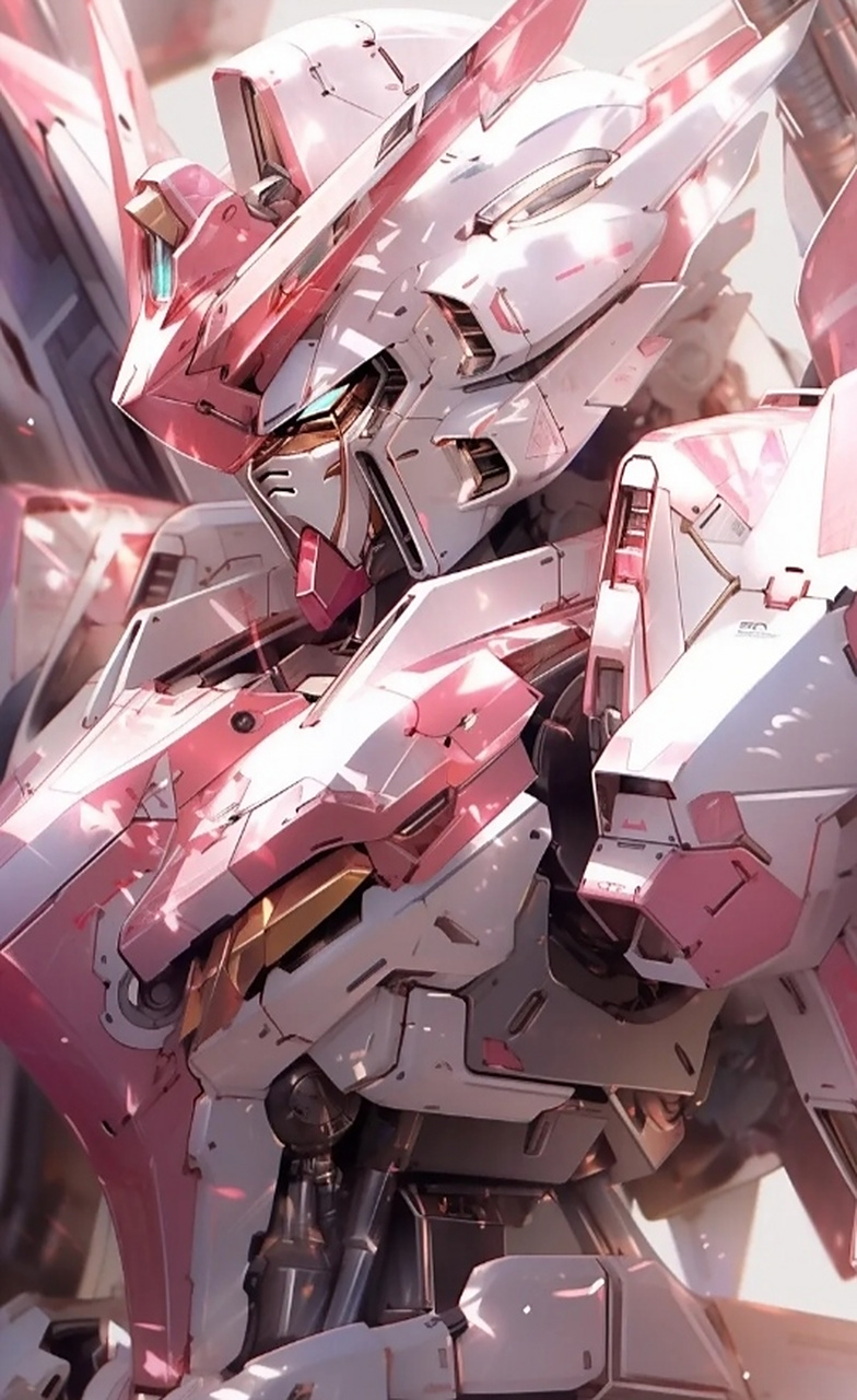 ai绘画:樱粉高达(自由高达)