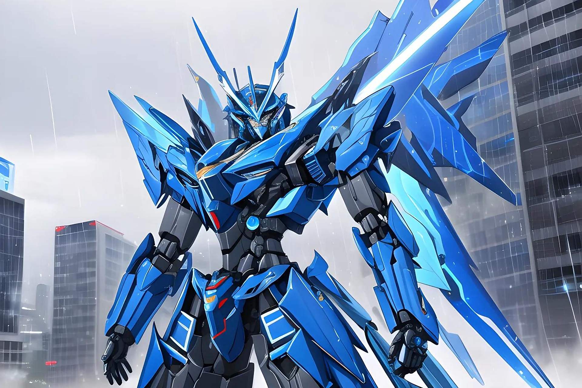 ai绘画:未来战争(天使机甲)