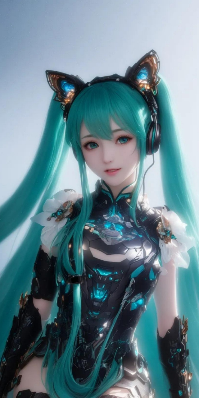 ai绘画:初音未来(铠甲版)#未来# #动漫壁纸# #ai艺术季# #百度ai绘图