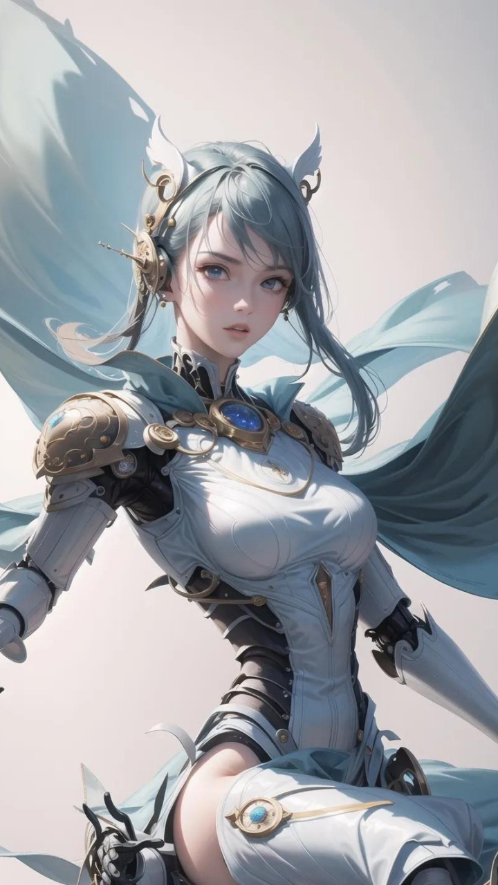 ai绘画:铠甲少女(欧拉)#未来# #少女# #动漫壁纸# #ai写真# #ai女友