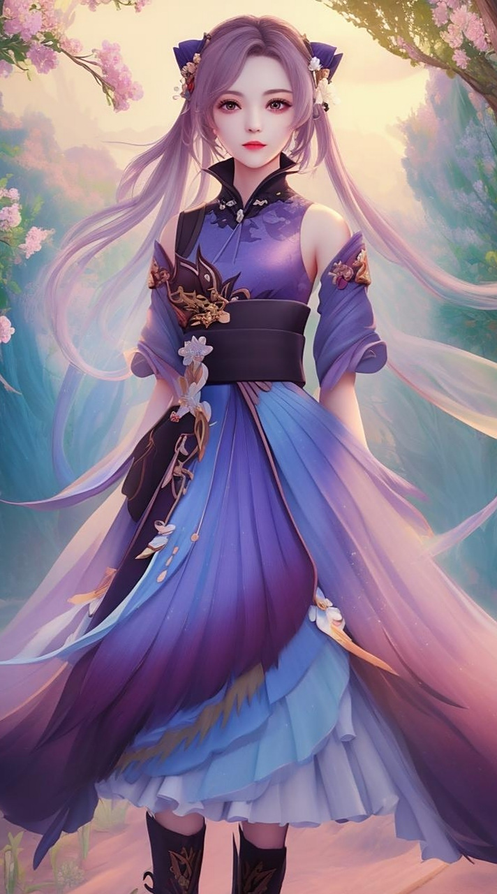 ai绘画:原神-刻晴(国风 未来)#动漫壁纸# #古风# #ai写真# #ai艺术季