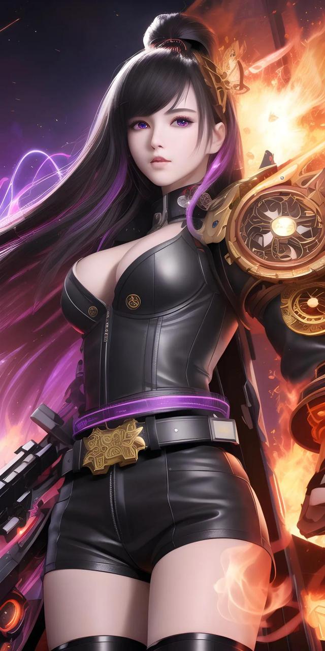 ai绘画:好战的少女(艾娅玛雅)#动漫壁纸# #ai写真# #ai艺术季# #百度