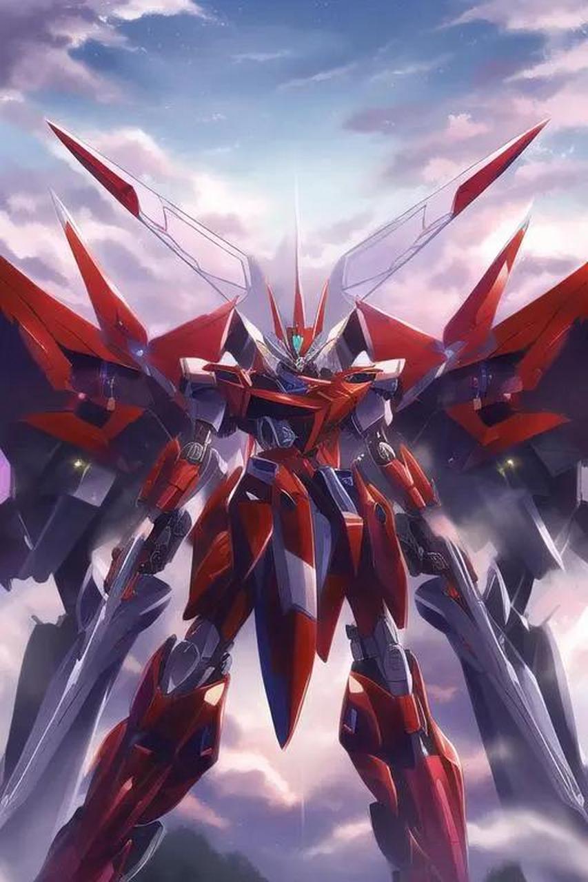 ai绘画:高达(烈焰之刃)