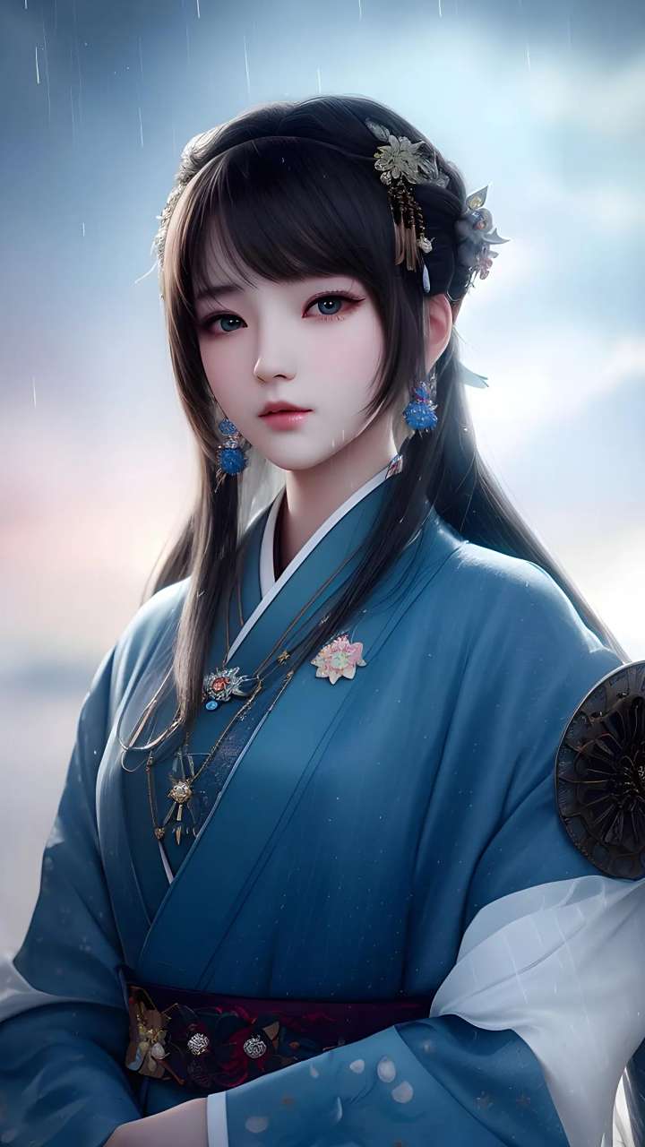 ai绘画:古风少女(晨曦)