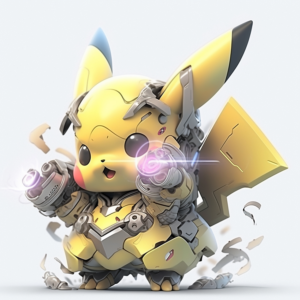 ai绘画:战斗皮卡丘(机甲版)#未来# #ai写真# #ai艺术季# #百度ai绘图
