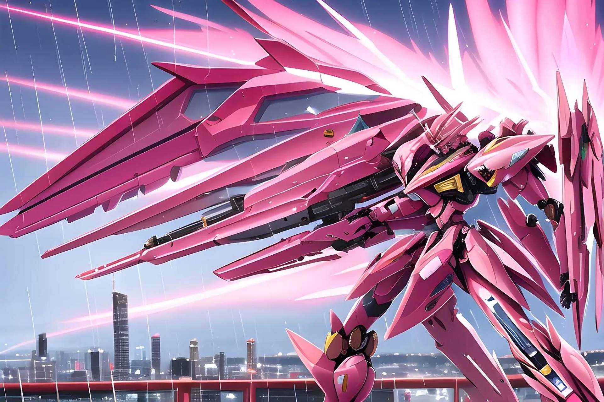 ai绘画:未来战争(天使机甲)