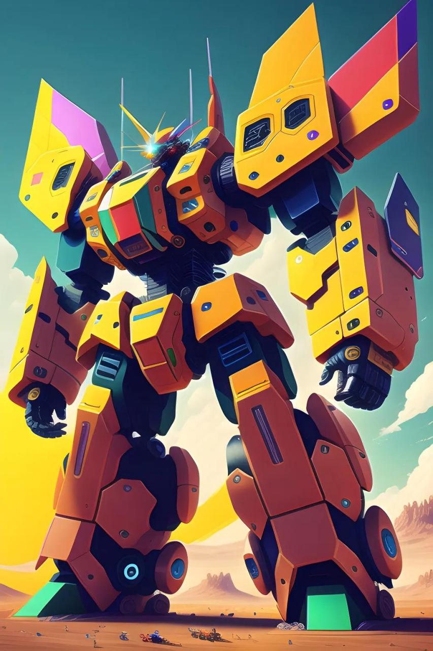 ai绘画:外星机甲(守卫者-i型)