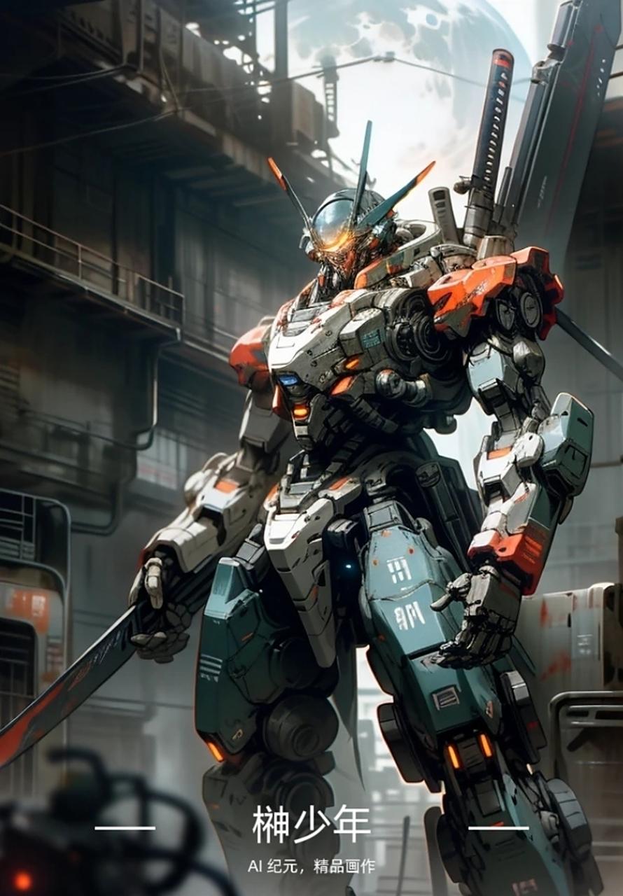 ai绘画:战斗机甲(厉武者)