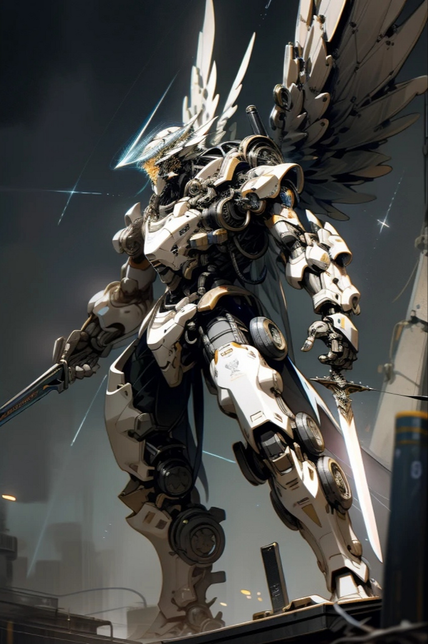 ai绘画:战斗机甲(初阶天使级)