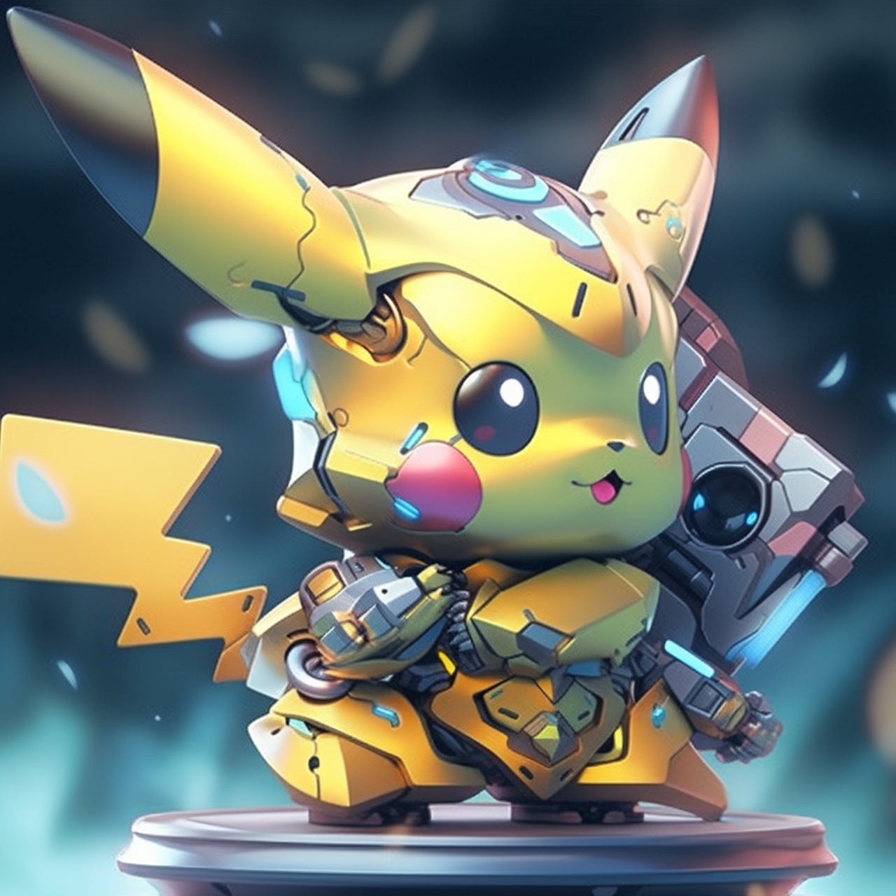 ai绘画:战斗皮卡丘(机甲版)#未来# #ai写真# #ai艺术季# #百度ai绘图