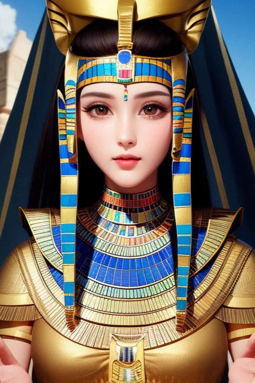 ai绘画:埃及法老(女版)#少女# #动漫壁纸# #古风# #ai共创计划# #ai