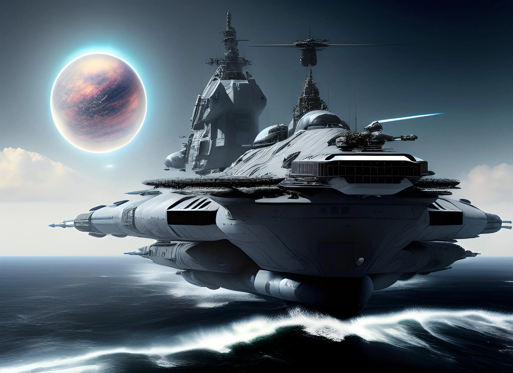 ai绘画:星空战舰#动漫壁纸# #ai艺术季# #百度ai绘图黑科技# #ai绘图