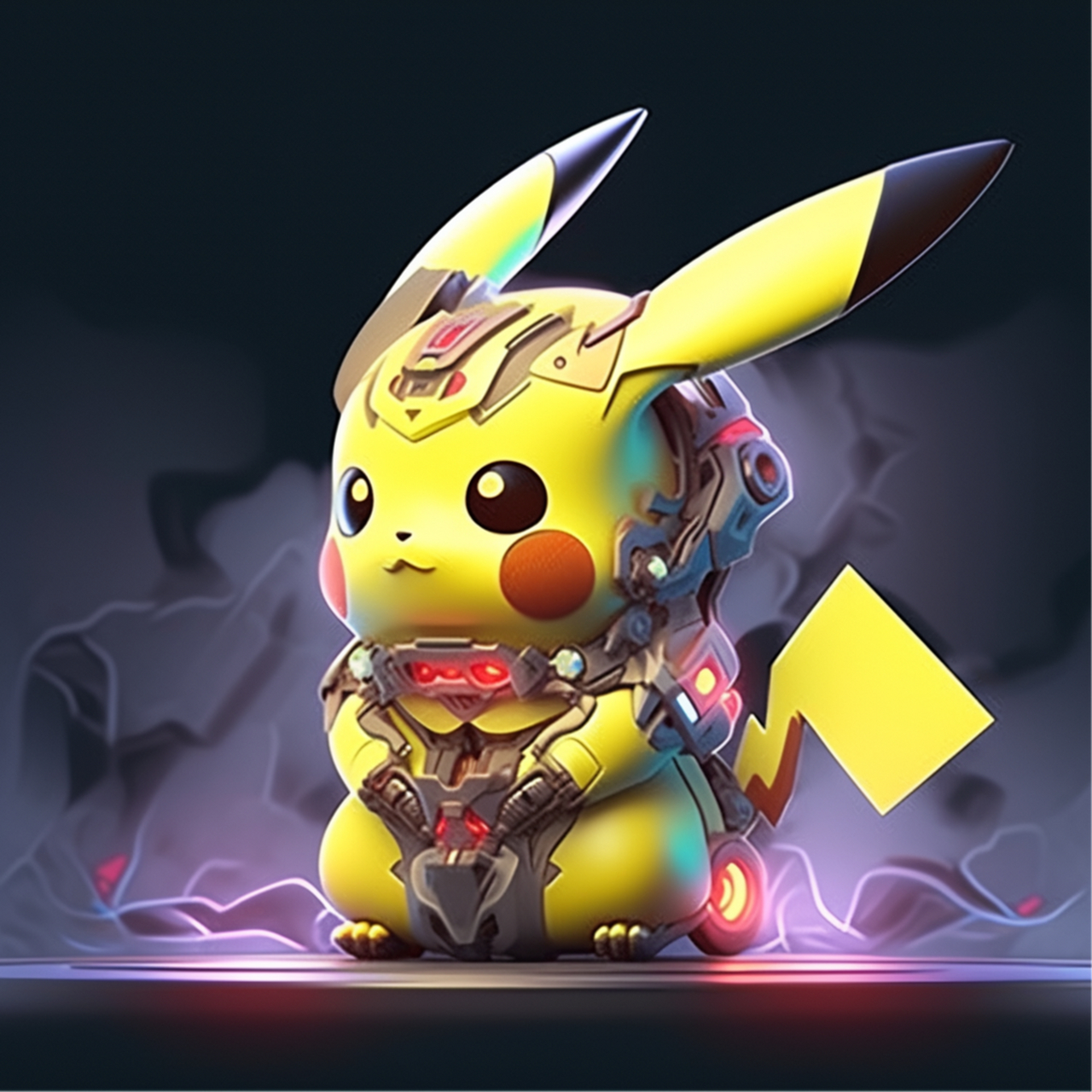 ai绘画:战斗皮卡丘(机甲版)#未来# #ai写真# #ai艺术季# #百度ai绘图