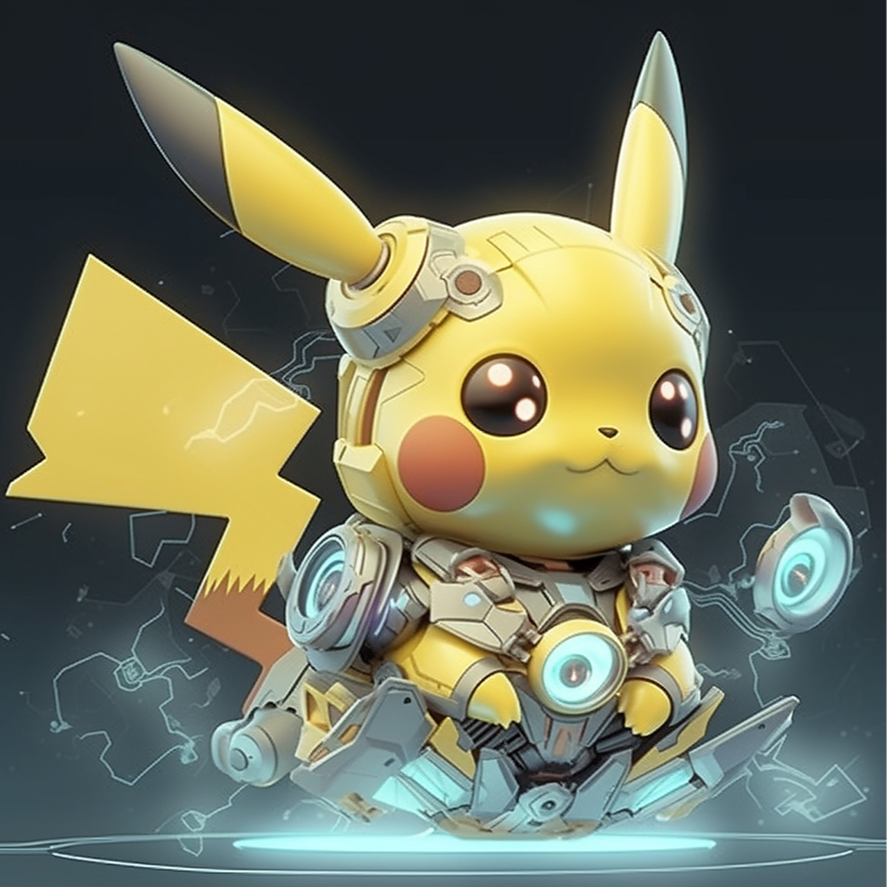 ai绘画:战斗皮卡丘(机甲版)#未来# #ai写真# #ai艺术季# #百度ai绘图