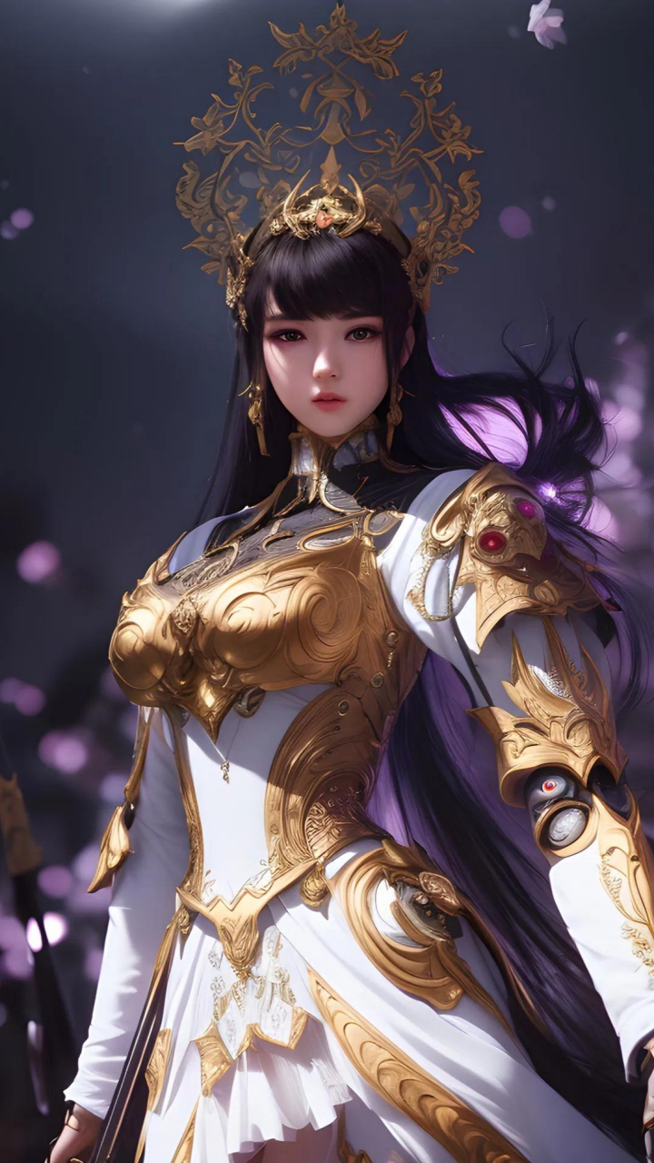 ai绘画:铠甲少女(玉龙鳞)