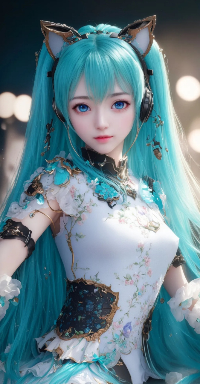 初音未来(铠甲版)#未来# #动漫壁纸# #ai艺术季# #百度ai绘图黑科技