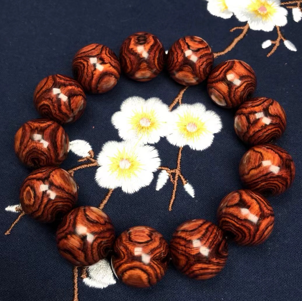 8cm海南黄花梨x纹鬼眼手串#黄花梨手串# #海南黄花梨手串# #海南黄