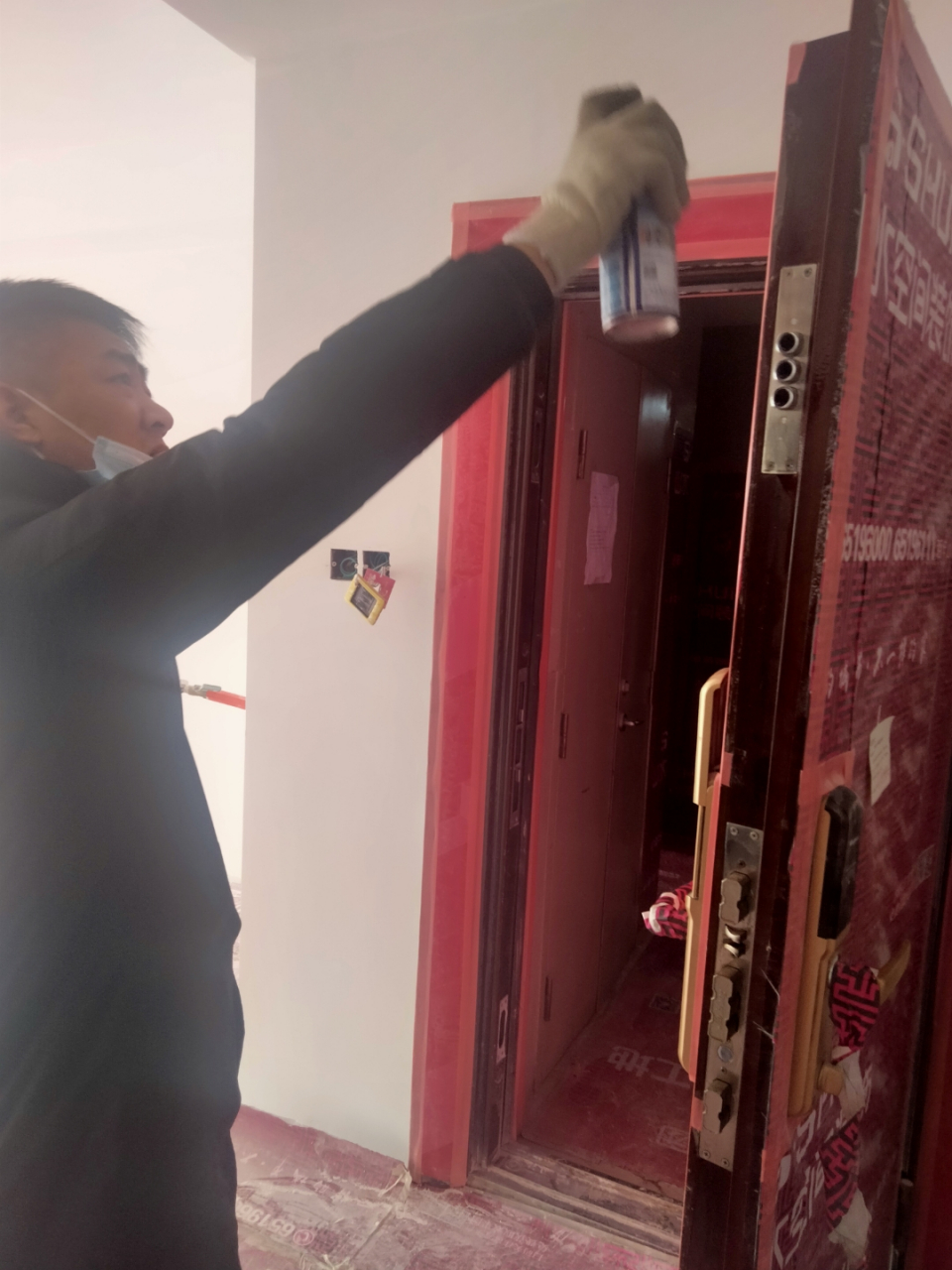 合肥指纹锁销售.防盗门维修完毕