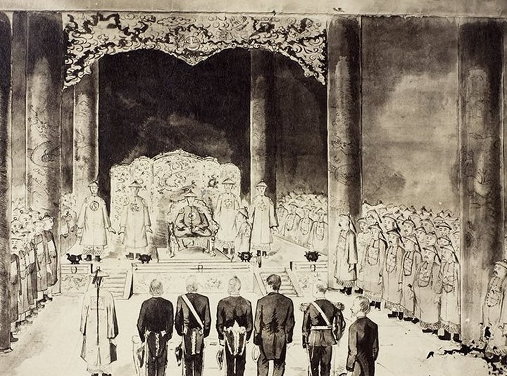 历史那些事# 1873年6月29日,恭亲王奕訢带领各国外交代表进入西苑