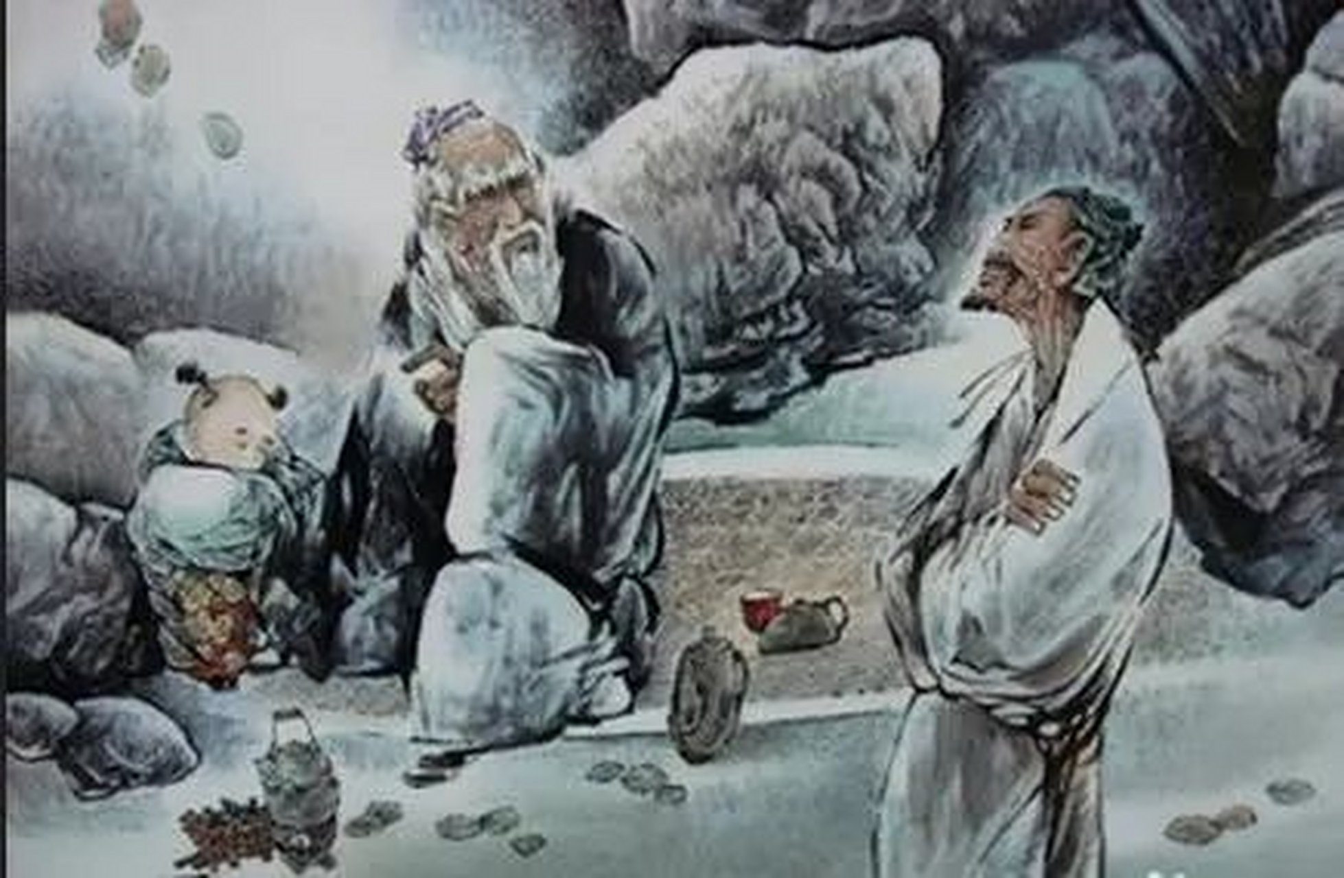 西汉时有左伯桃与羊角哀两人相识,结伴去求见楚元王刘交,途中遇到了