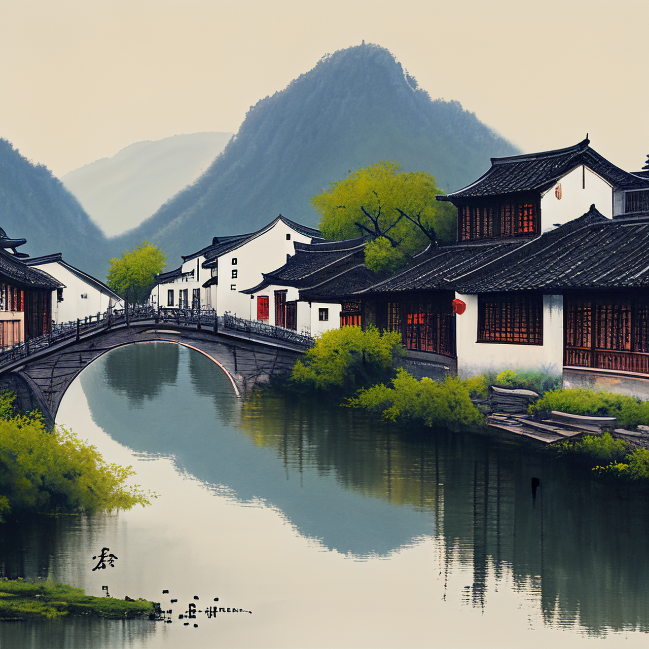 诗意江南,烟雨漫漫,一把油纸伞,悠悠我心.