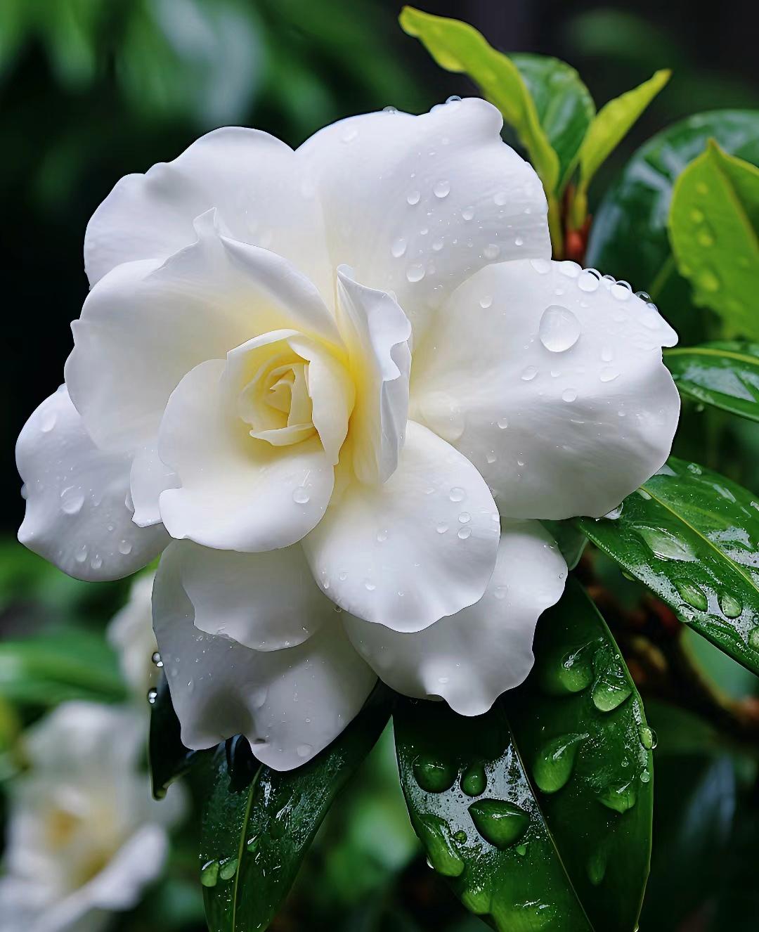 雨后的栀子花