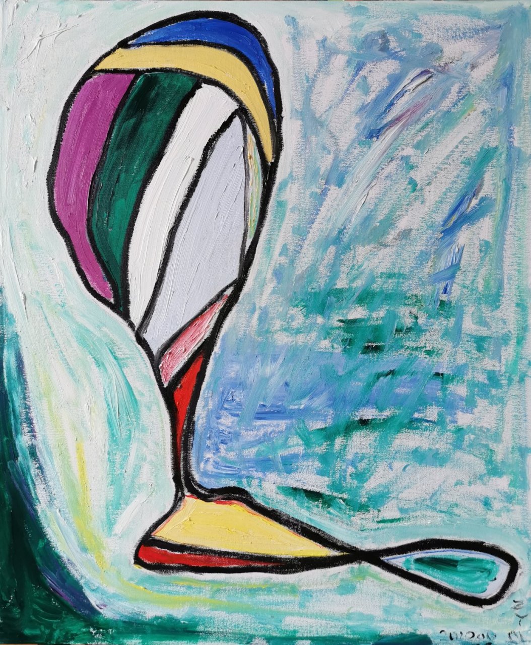 伊指油画《向往》2020.06.26