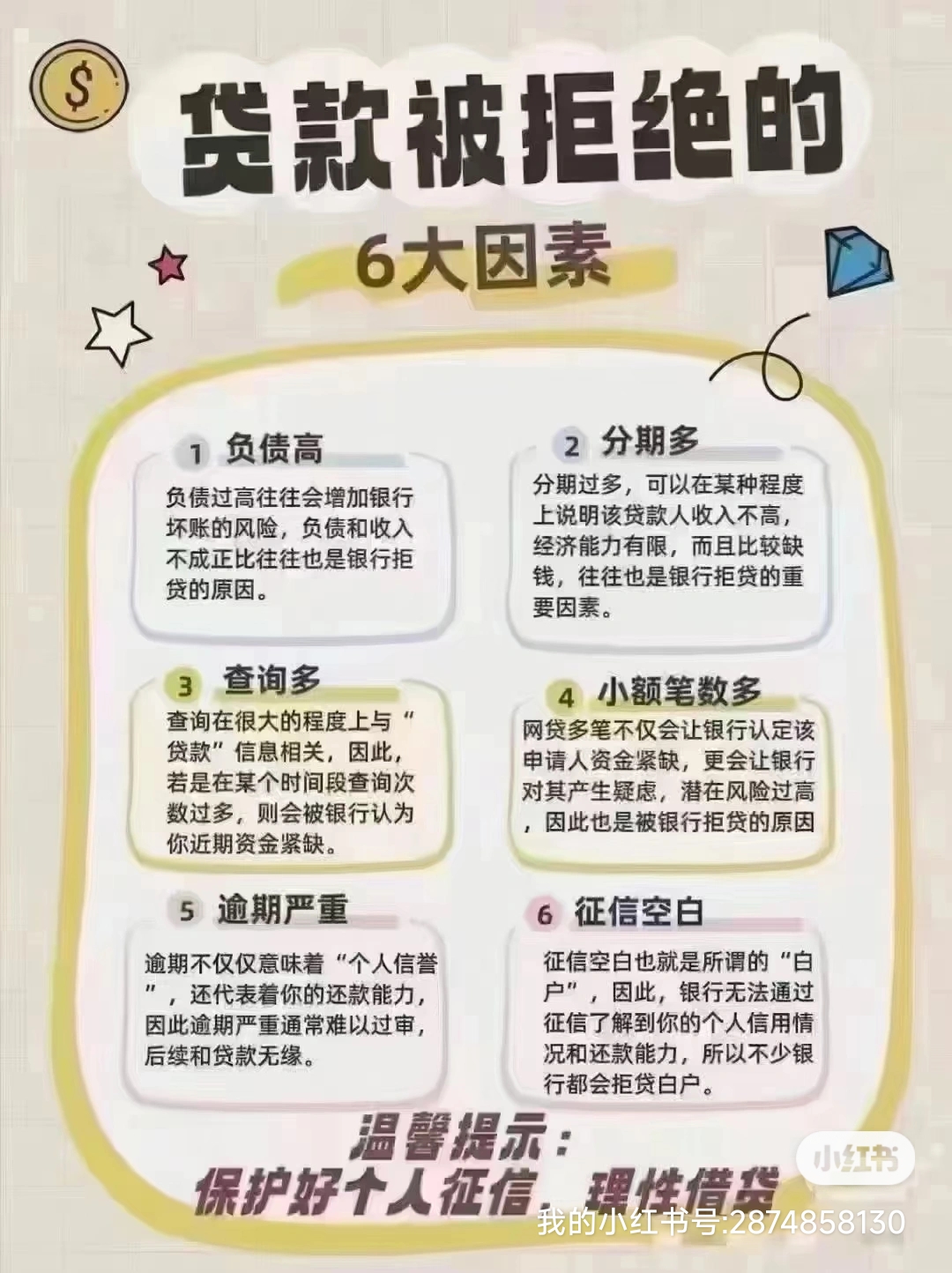 为什么我不能贷款