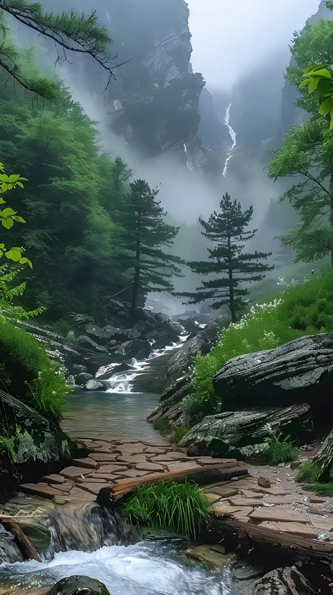 大山大水的风景图图片